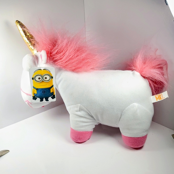 Plush Unicorn Stuffed Animal - Pink and White - Picture 2 of 10